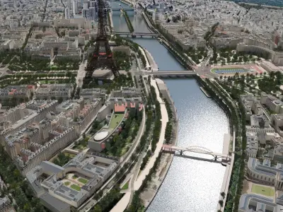  Paris City Eiffel Tower 