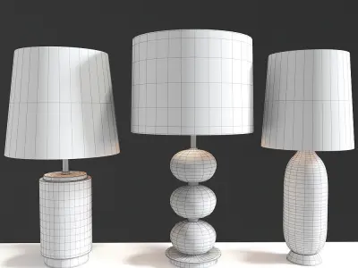 Table Lamp Collection 03 3D model
