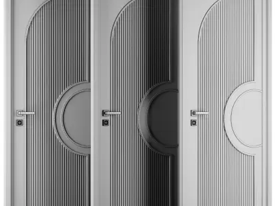 Entrance door set184 3D model