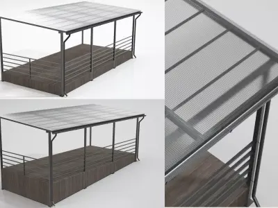 2 cafe terrace 3D model