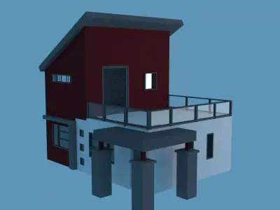 Modern House 3D model 73