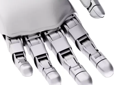 Robot hand Low-poly 3D model