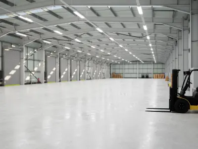 Warehouse Interior 2b Low-poly 3D model