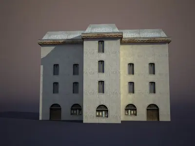 Apartment House 14 Low-poly 3D model