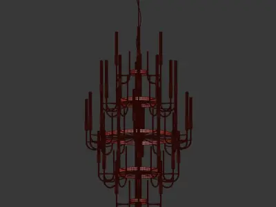 Gala Chandelier luxxu 3D model