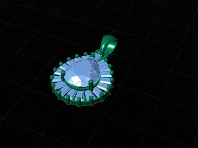 Pendant 3dm stl 3D print model with measurements 3D print model