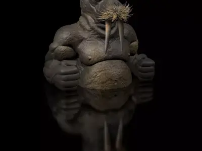 Walrus Dozer Bust Complete and Shared 3D print model