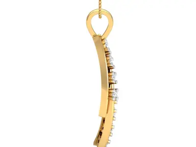Solitaire Women pendant 3D print model get