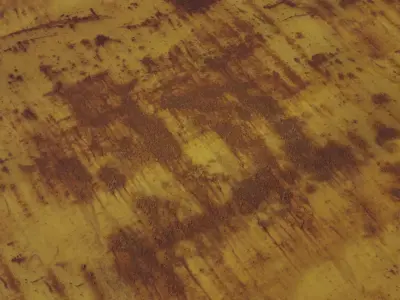 Yellow Industrial Tank Rust Texture