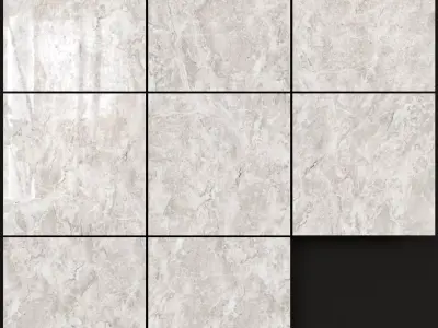 Yurtbay Seramik Jupiter Light Flora 600x600 Set 2 3D model