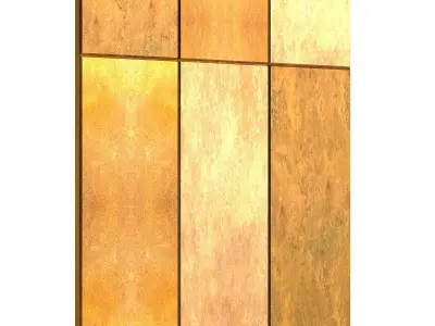 Rusted Metal Tiles 3D model