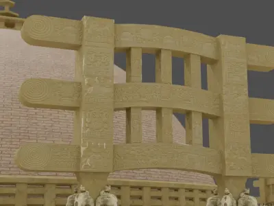Sanchi Stupa - 3D model 3D model