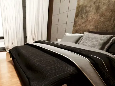 Modern House Design 10x20 m  2 Floors Full Interior Skp 3DMax 3D model