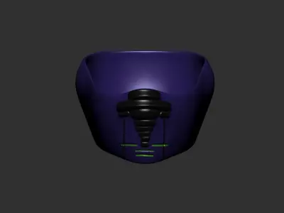 helmet high poly sculpt 3d printable  3D model 68