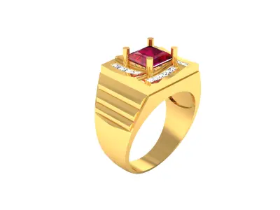 Mens Ring  Render 3dm STL OBJ FBX Details 3D print model get