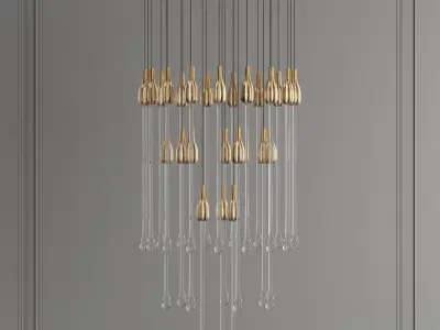Led murano glass 3D model