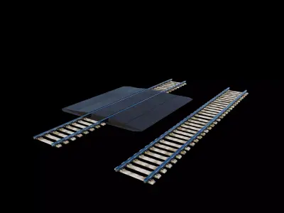 Railway Track 3D model