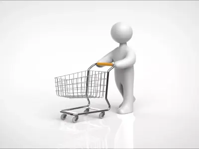 shopping cart 3D model