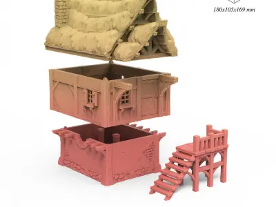 Modular Settlers Cottage 3D print model