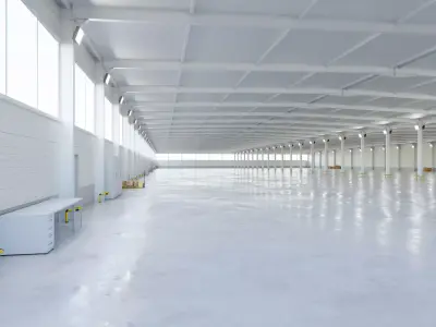 Warehouse Interior 5c Low-poly 3D model