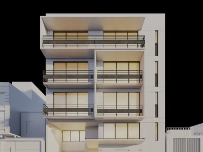 Apartments Building 3D model