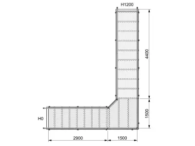 Set of 11 different size ramps  3D model