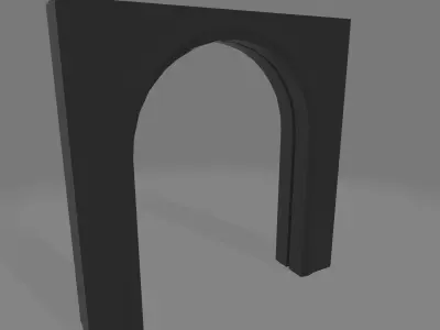 Stone Arch Low-poly 3D model