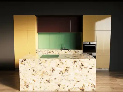 21-Kitchen9 glossy 2 3D model