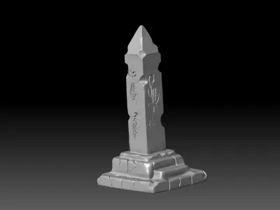 Ancient Stone Monolith - 3D Print Model 3D print model purchase
