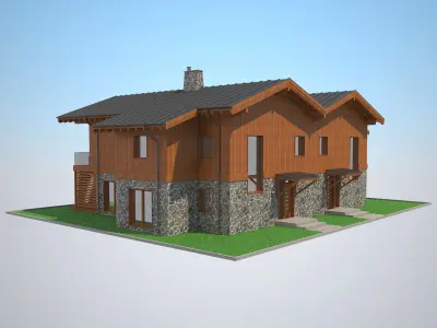 Chalet House 6 3D model