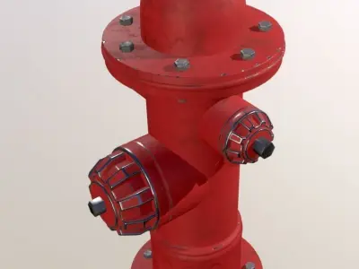 Old Fire Hydrant II 3D model