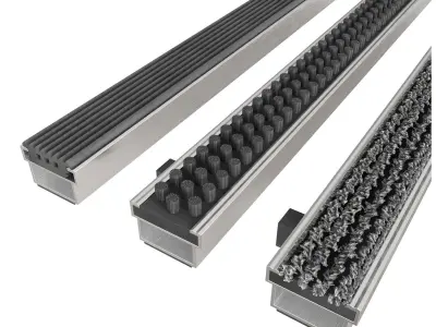 Aluminum dirt grates 3D model