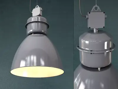 Volumen industrial pendant light 3D model
