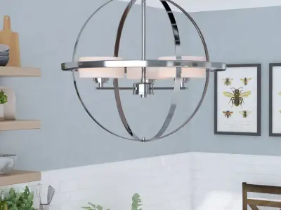 Mariah Light Globe Chandelier Free 3D model
