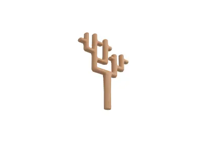 Cartoon Tree v18 002 Low-poly 3D model
