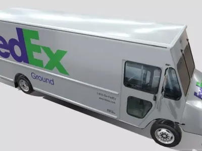Morgan Olson FedEx Low-poly 3D model