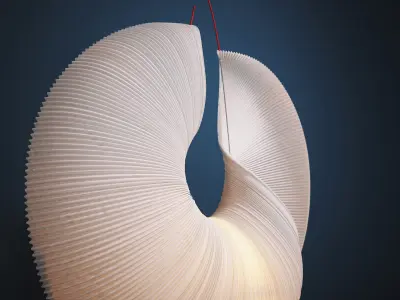 Yoruba Rose Table Lamp 3D model