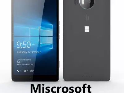 Microsoft Lumia 950 XL Black 3D model