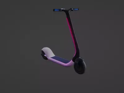 Futuristic Electric Scooter 3D Model   3D model