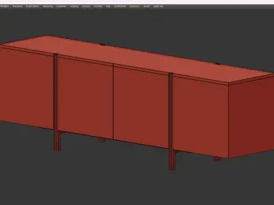 SIDEBOARD EDGE Low-poly 3D model