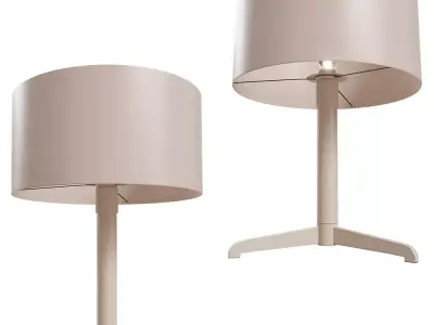 Modern Taupe Table Lamp Low-poly 3D model
