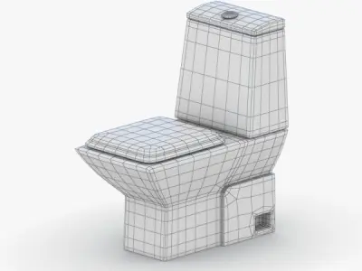 1531 - Toilet Low-poly 3D model