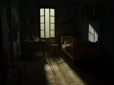 Vincent Van Gogh bedroom 3D model