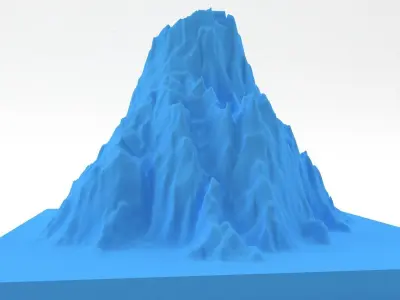 Mountain 3D print model