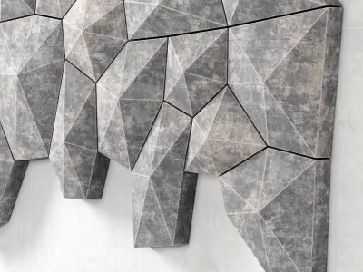 Panel decor tile 3D model