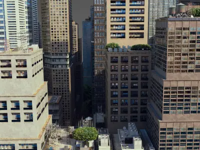 Realistic City S7 Low-poly 3D model