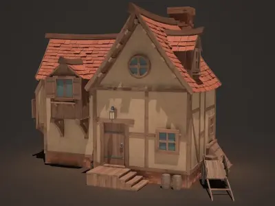 Fantasy House 3D model