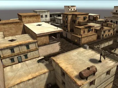Arabic City  Low-poly 3D model