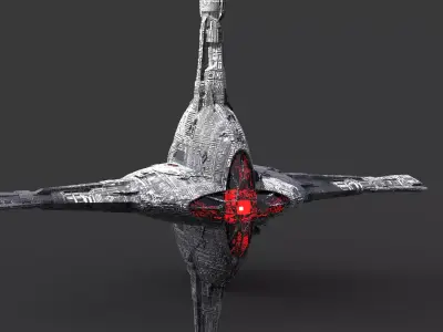 Sci-Fi Drake interceptor Ship  3D model