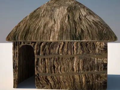 Hut four 3D model
